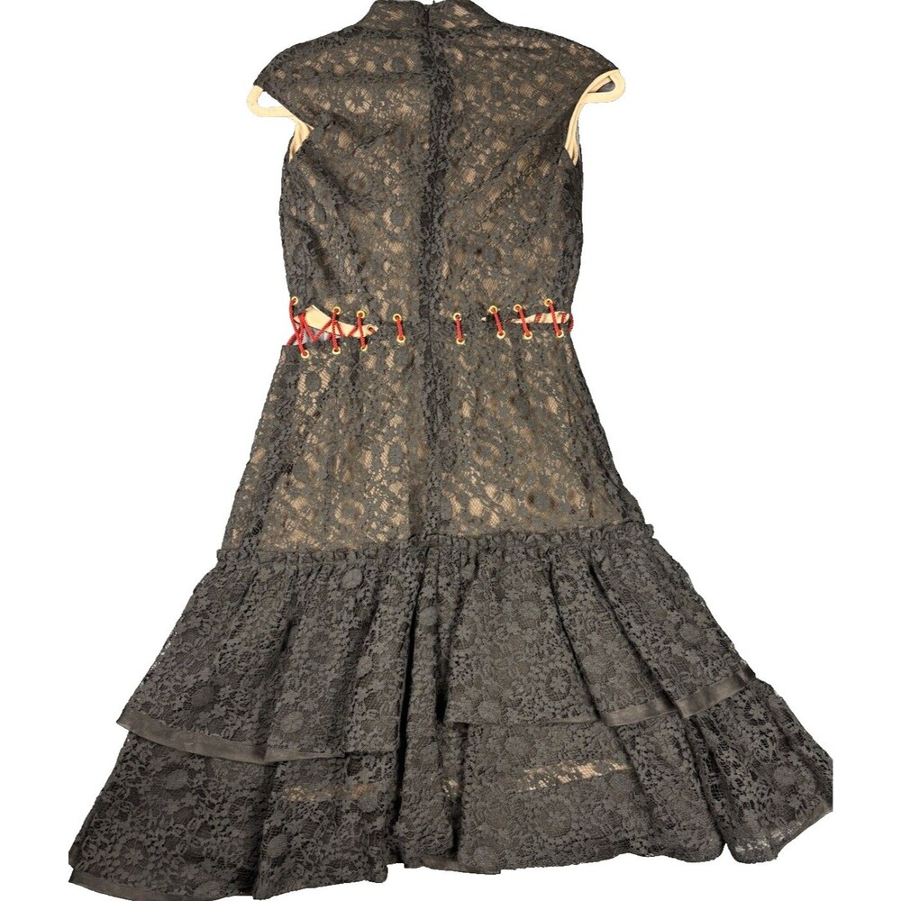 Sandra Mansour FW 2016 Black Lace Mini Dress Womens EU 36 US 0 XS NWT MSRP $1850 - Picture 5 of 16